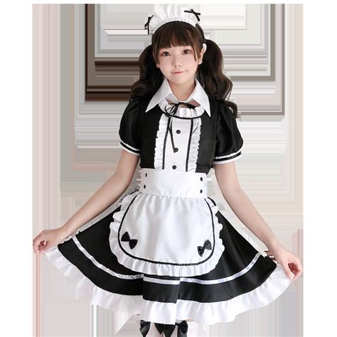 Maid Outfit Sweet Lolita Dress Cosplay Maid Costume Short Etsy