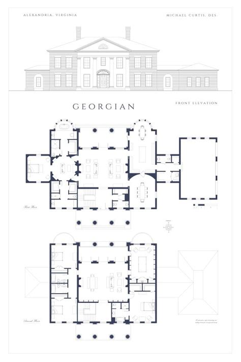 Georgian House Plan The Hanover 10 The Beautiful Home