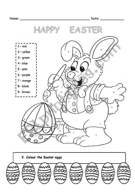 Easter Bunny Esl Worksheet By Marstar