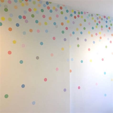 Polka Dot Wall Decals Mini Dots Sorbet Pastel Confetti Polka Etsy Uk
