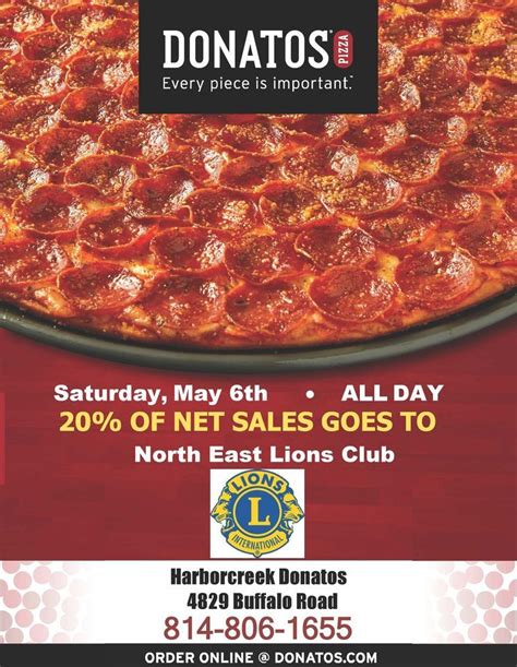 North East Lions Club Donatos Fundraiser Day Donatos Pizza 4829