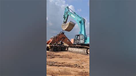 Kobelco 850 Excavator Lifting Tata Hitachi 1200 Boomtrending Video