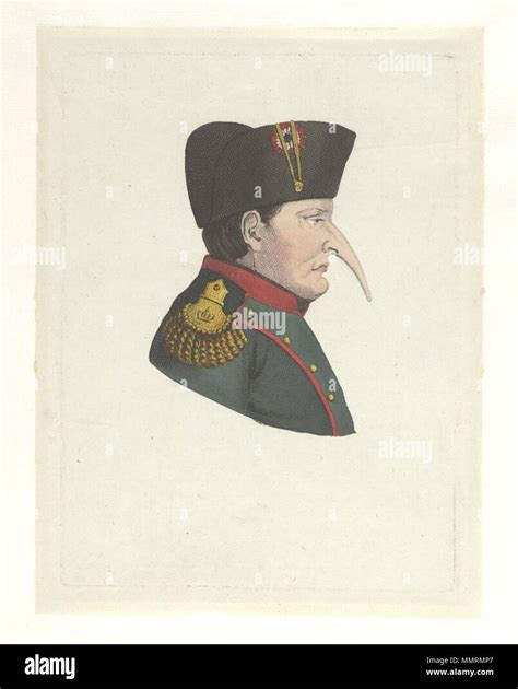 French Political Cartoon Caricature Of Napoleon With A Beak 1814