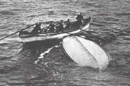 This Is Titanic Lifeboat Collapsible B Later Being Recovered A Number