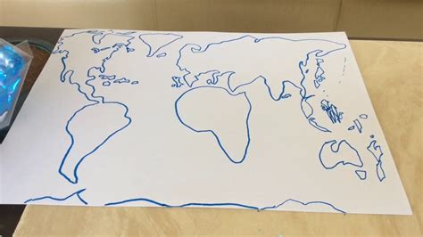 How To Draw The World Map Tutorial Youtube