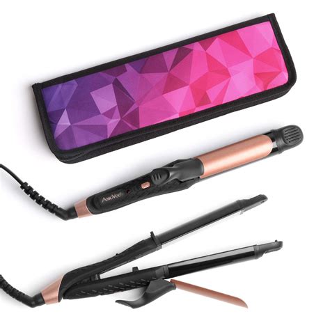Beyond hair health, hair that is already curly might need to take an extra step in getting flat iron curls. AMOVEE 2 in 1 Mini Flat Iron Curling Iron Travel Hair ...
