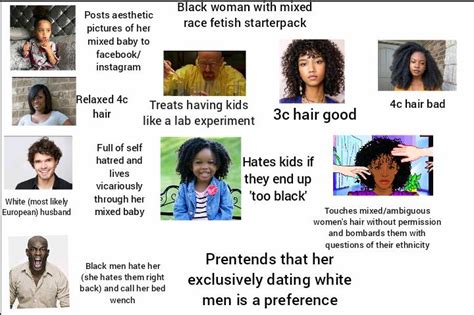 Black Woman With Mixed Race Fetish Starterpack Rstarterpacks