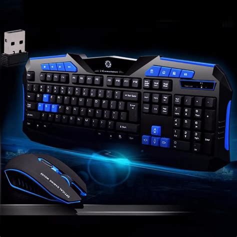 Wireless Led Breathing Backlight Pro Gaming Keyboard Mouse Combos Full