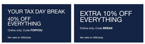 Offer cannot be combined with any other offers or discounts except for the bonus extra 10% off offer with code perk, initial discount when approved for a new gapcard, and rewards. GAP Stores Sitewide Promotion: 40% Off Everything + Extra ...