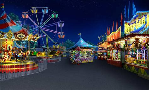 Lihat ide lainnya tentang taman, pemandangan, pemandangan anime. Anime Amusement Park Background Night - MY PARK