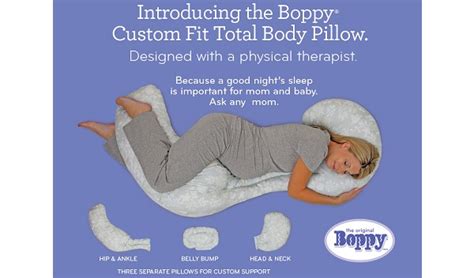 Pregnancy pillows can be rather expensive, especially for a young couple that is preparing for the birth of a baby. Boppy® Custom Fit Total Body Pillow