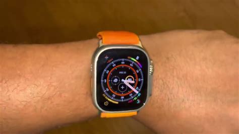 Apple Watch Ultra 49mm Titanium Case With Orange Alpine Loop Quick