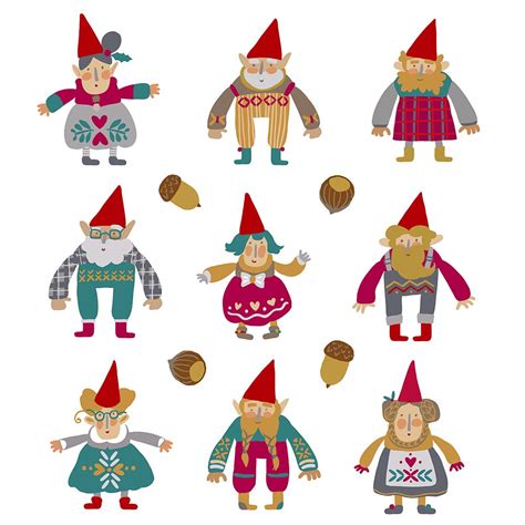 Scandinavian Christmas Characters On Behance Scandinavian Christmas