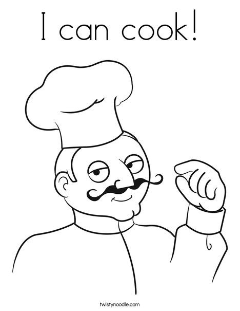 Make this my start page. I can cook Coloring Page - Twisty Noodle