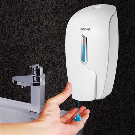 800ml High Quality Abs Plastic Bathroom Kitchen Hand Press Soap Dispenser Shampoo Bottle Body