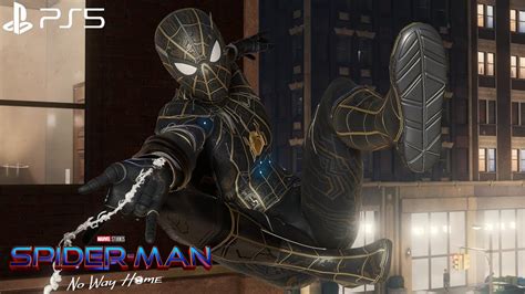 Spider Man Remastered Ps Black And Gold Suit Free Roam Gameplay K Fps Performance Rt