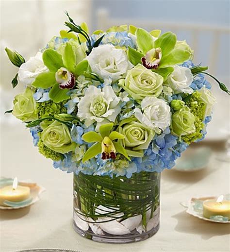 Check spelling or type a new query. green, blue and white mix | Wedding centerpieces, Beach ...