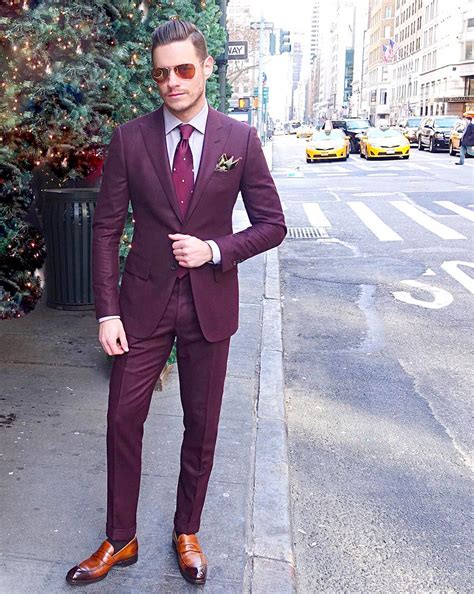 Browse and shop related looks. Burgundy Suit Color Combinations with Shirt and Tie ...