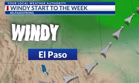 Weather On The Go Windy Conditions And Near Normal Temperatures To Start Off The Week Ktsm 9 News