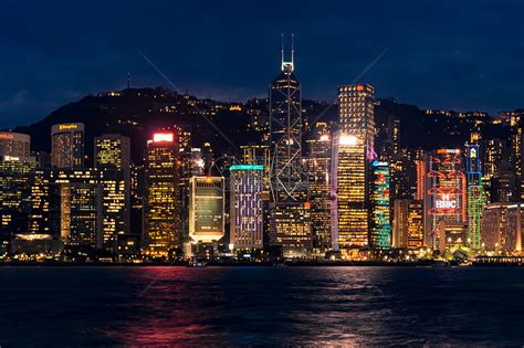 香港维多利亚港夜景高清图片下载 正版图片501201535 摄图网
