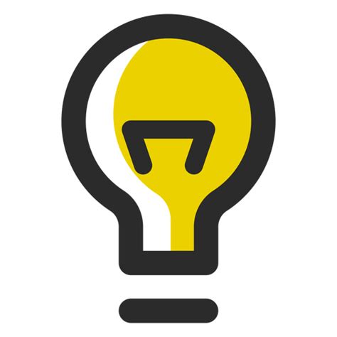 Light Bulb Colored Stroke Icon Transparent Png And Svg Vector File