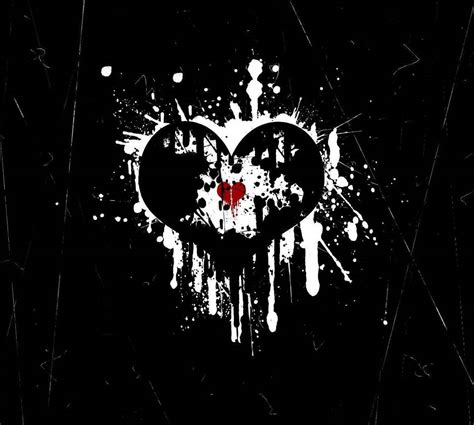 Black And White Broken Heart Wallpapers Top Free Black And White