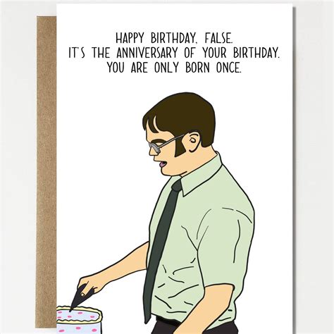 Funny Birthday Anniversary Birthday Card Happy Birthday Etsy Funny