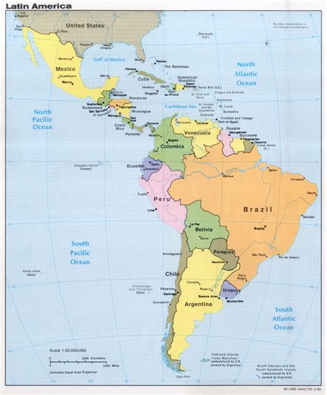 The Americas Map