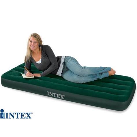 Some air mattresses have soft, flocked upper surfaces for increased comfort. ORIGINAL INTEX-68757 AIRBED, MATTRESS WITH FREE MANUAL AIR ...