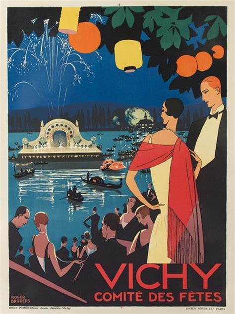 Vichy France Roger Broders Vintage Travel Posters Vintage Advertising