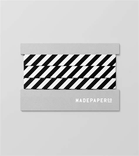 Black And White Stripe Ribbon Made Paper Co