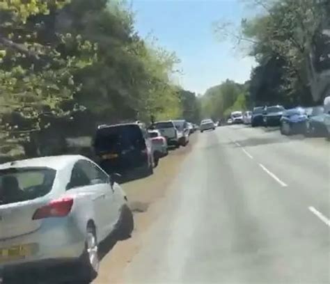 Dozens Of Parked Cars Cram Into Cannock Chase Road Despite Plea Not To