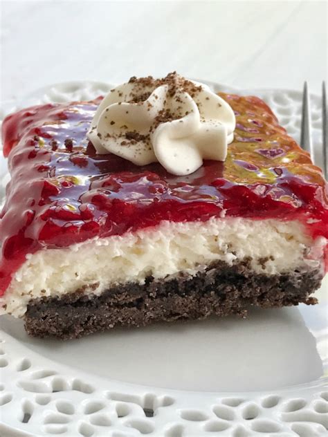 Savor all the rich flavor of cheesecake but with less fat and calories as in this lightened verson of raspberry swirl cheesecake. Chocolate Raspberry Cheesecake Delight - Together as Family