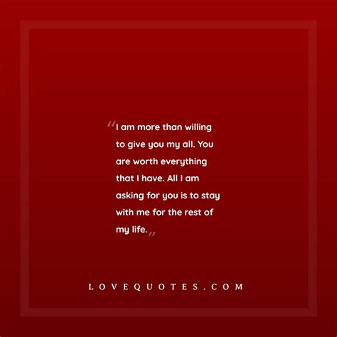 You Are Worth Everything Love Quotes