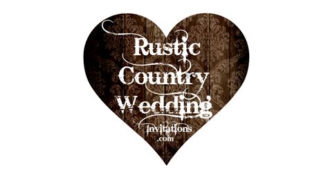 Rustic Country Wedding Invitations - Rustic Wedding Invitation Sets png image