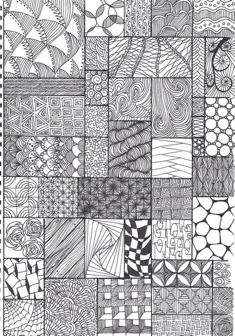 Zentangle art was founded by artists rick roberts and maria zentangle art drawing is among the best therapeutic medicine out there, and it doesn't cost you. zentangle pattern sheet | A4 - collected from various ...