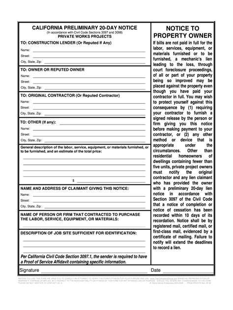 Cslb Preliminary Notice Form Fill Out And Sign Printable Pdf Template