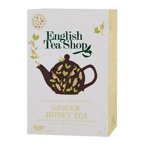 English Tea Shop Super Ginger Honey Tea Bags 30 Gram Pack Of 6