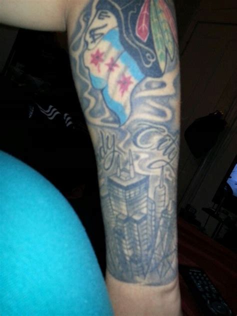 What does a tattoo with three stars mean? Chicago tattoo sleeve | Tattoos | Pinterest | Chicago ...