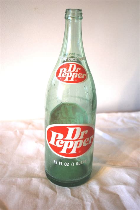 Dr Pepper Vintage Bottle Retro Bottle Dr Pepper Glass