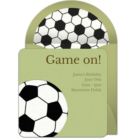 Free Soccer Invitations | Soccer party invitations, Soccer birthday invitation, Boys soccer ...