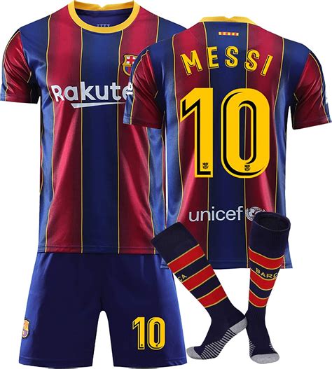 Youth Sportswear Leo Messi 10 Kids Soccer Jersey Football Socks Set