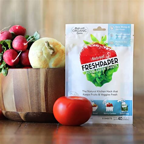The Freshglow Co Freshpaper Food Saver Sheets For Produce 8 Reusable