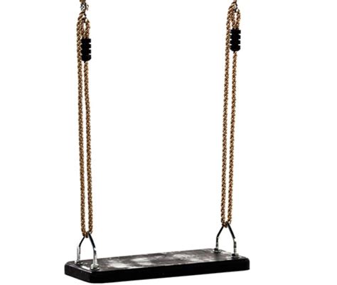 Thanks to it one point chain. Rubber Swing Seat - Woodstoc - Outside Made Better