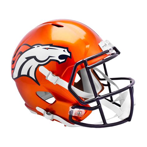 Denver Broncos Flash Full Size Replica Football Helmet Creative Sports