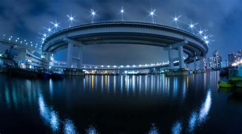 1200x480 Japan Bridge Lights 1200x480 Resolution Wallpaper Hd City