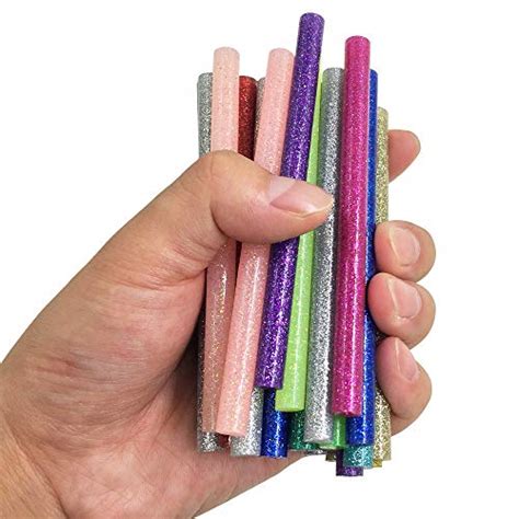 72 Pieces Glitter Hot Glue Colored Gun Sticks 12 Colors Afunta Eva