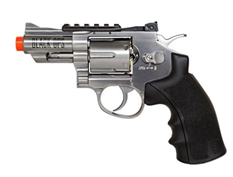 Black Ops Exterminator Airsoft Revolver Chrome Finish Full Metal Co2 Airsoft Pistol Pricepulse