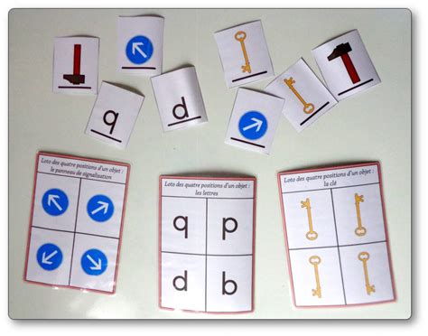 Das deutsche alphabet ist das alphabet, das zur schreibung der deutschen sprache verwendet. Jeu de loto des quatre positions d'un objet - confusion des lettres b d p q