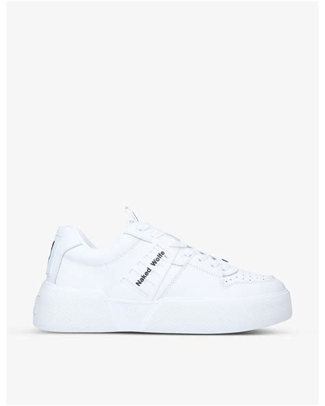 Naked Wolfe Paradox Low Top Leather Trainers In White For Men Lyst UK